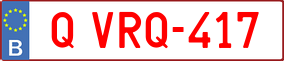 Trailer License Plate